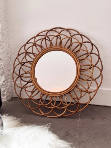Georges, le miroir en rotin N°649
