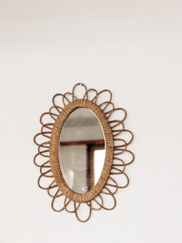 Georges, le miroir en rotin N°656