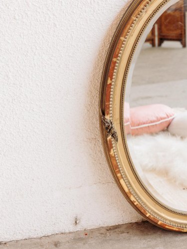 Georges, le miroir ovale doré N°225