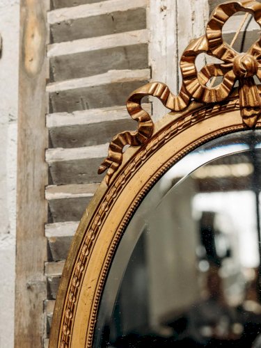 Georges, le miroir ovale doré N°808