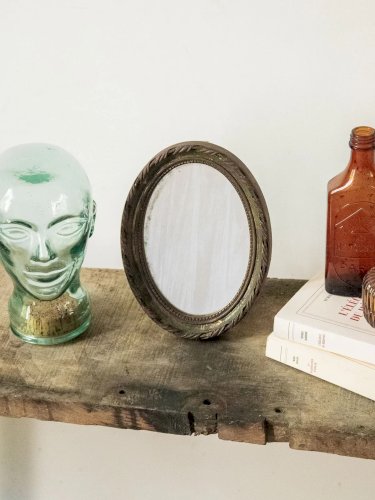 Georges, le miroir ovale en bois N°760