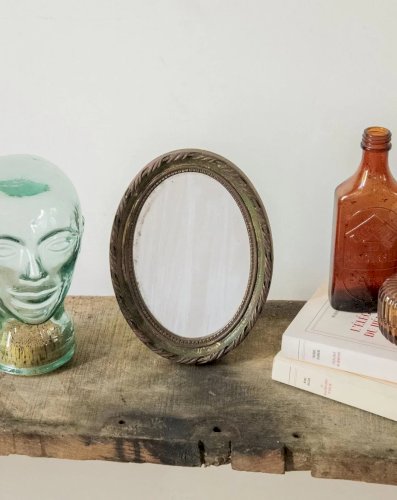 Georges, le miroir ovale en bois N°760