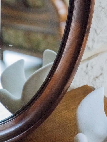 Georges, le miroir ovale en bois N°851