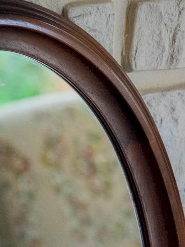 Georges, le miroir ovale en bois N°851