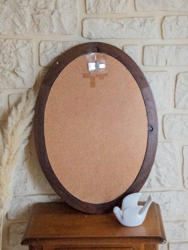 Georges, le miroir ovale en bois N°851