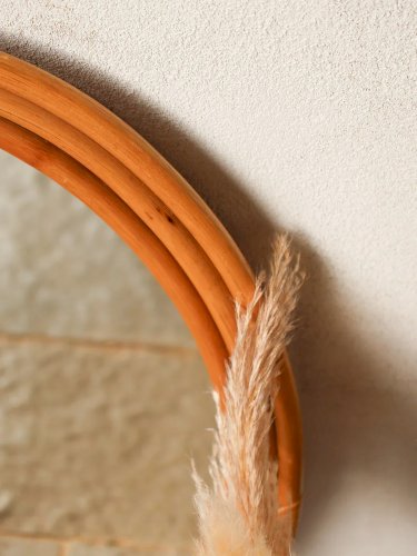 Georges, le miroir ovale en rotin N°965