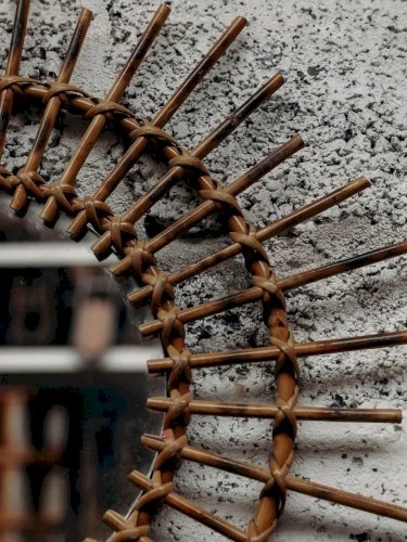 Georges, le miroir rond en rotin N°642