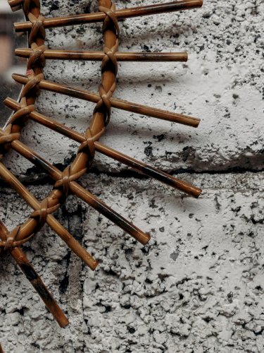 Georges, le miroir rond en rotin N°642