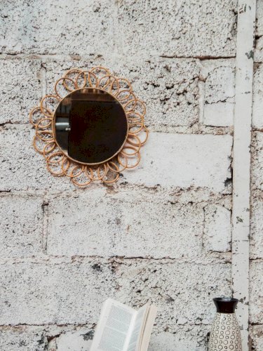 Georges, le miroir rond en rotin N°735