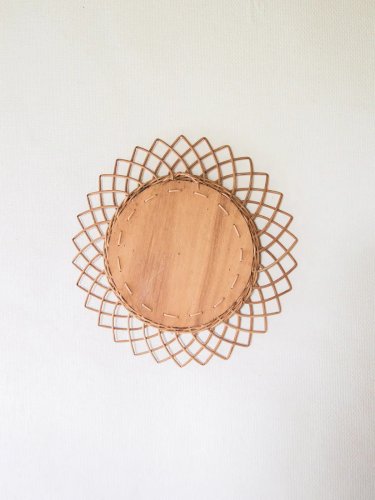 Georges, le miroir soleil en rotin N°652