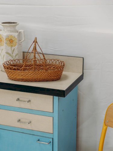 Gilbert, le buffet bleu en formica N°451