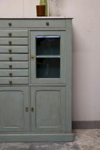 Gilbert, le buffet en bois et marbre N°615