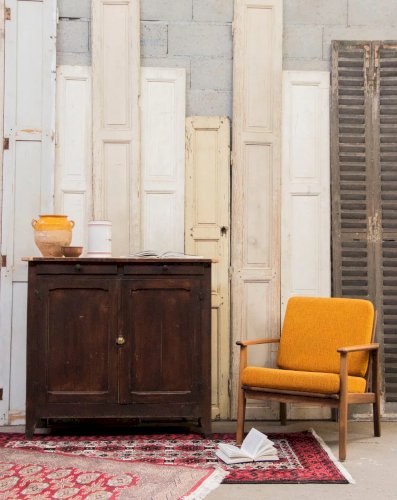 Gilbert, le grand buffet parisien en bois foncé N°566