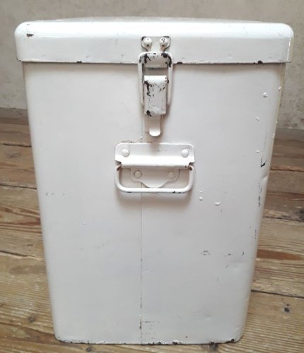 Glacière métal 1940-1950 vintage rangement insolite