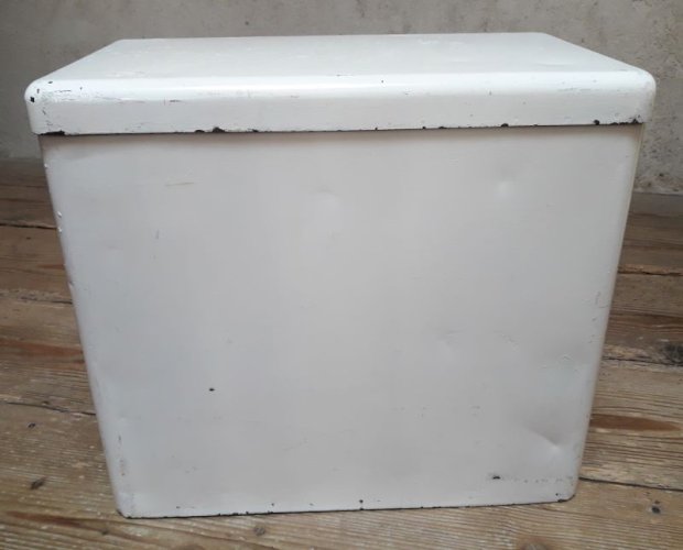 Glacière métal 1940-1950 vintage rangement insolite