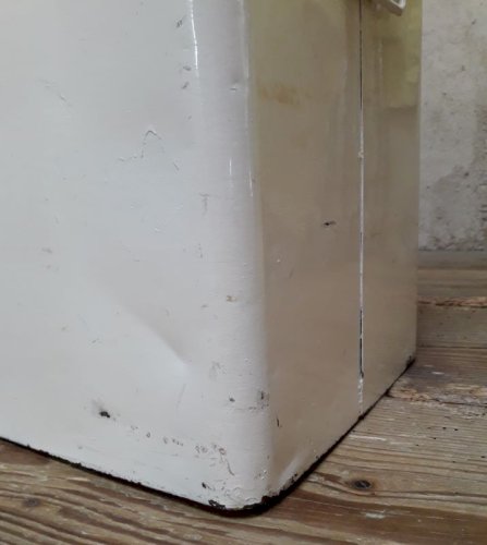 Glacière métal 1940-1950 vintage rangement insolite