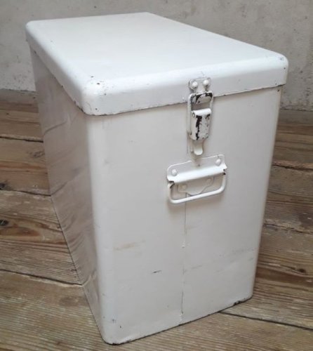 Glacière métal 1940-1950 vintage rangement insolite