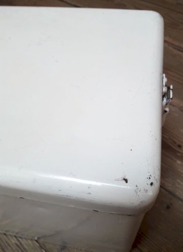 Glacière métal 1940-1950 vintage rangement insolite