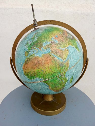 Globe terrestre vintage – Mappemonde Scan-Globe A/S (Danemark) 