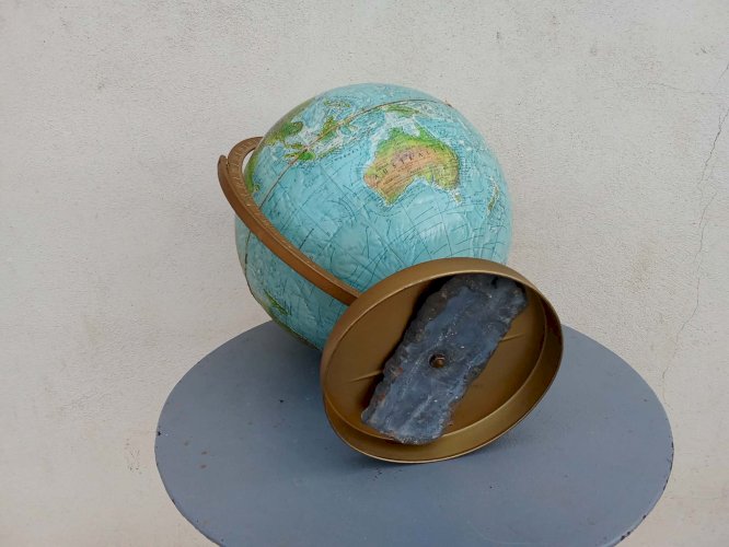Globe terrestre vintage – Mappemonde Scan-Globe A/S (Danemark) 
