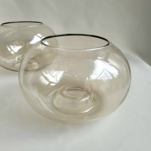 Globes en verres fumés Geatano Sciolari