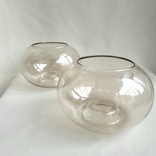 Globes en verres fumés Geatano Sciolari