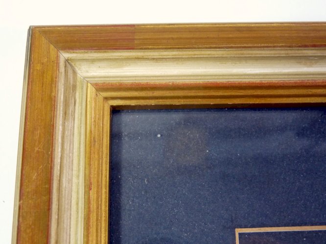 Gouache sur papier Ecole Suisse XX° PAYSAGE DE MARRAKECH par Dénoel signature