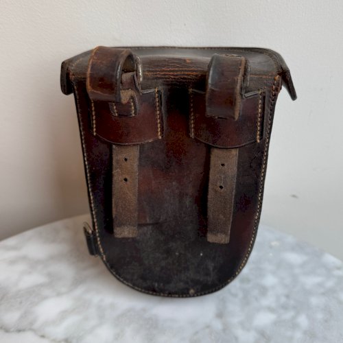 Gourde de chasse anglaise avec étui en cuir James Dixon & Sons Sheffield M3915