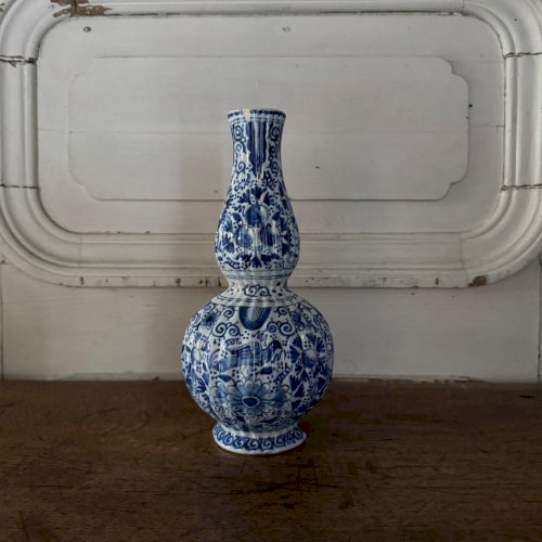 Gourde en faïence de Delft avec signature XVIIIe  M3640