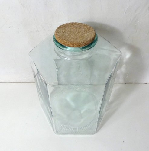 grand bocal - bonbonnière - vase en verre vintage