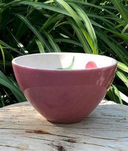 Large antique Elchinger ceramic bowl