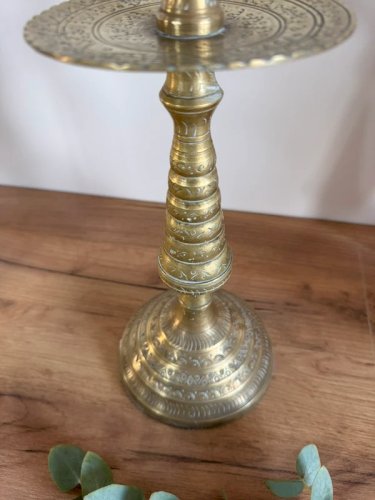 Grand bougeoir en bronze - style oriental