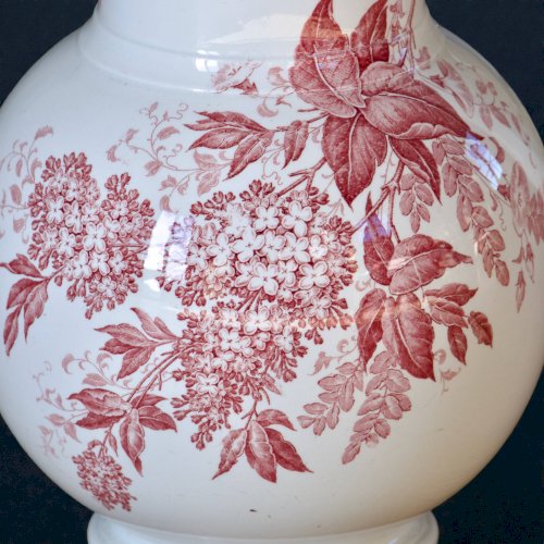 Grand broc du XIXe en terre de fer signé Maestricht collection Printemps