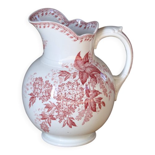 Grand broc du XIXe en terre de fer signé Maestricht collection Printemps