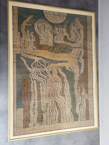 GRAND CADRE GRAVURE PANORAMA DE L'HISTOIRE UNIVERSELLE PAR E. HOCQUART