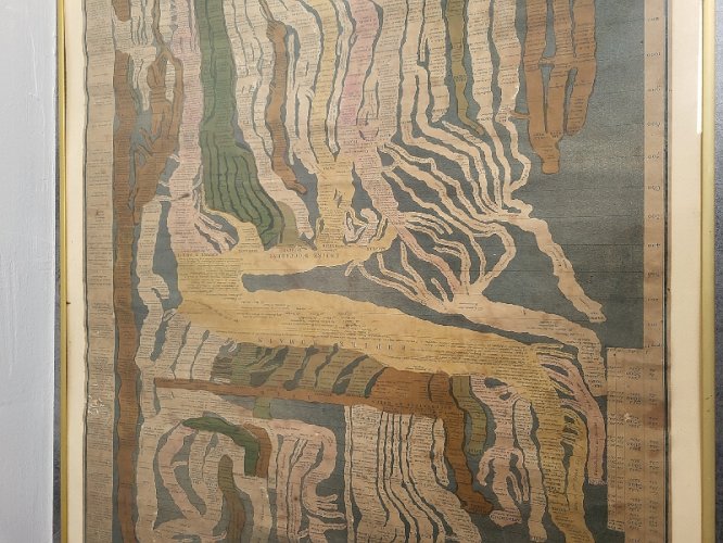 GRAND CADRE GRAVURE PANORAMA DE L'HISTOIRE UNIVERSELLE PAR E. HOCQUART