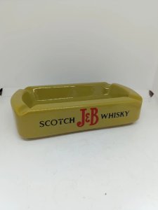 large ceramic Italian ashtray pocket tray Scotch JeB whisky in good condition