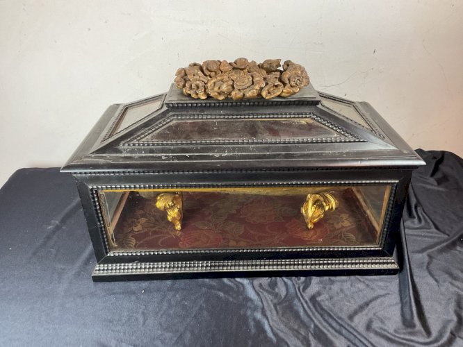 Grand Chasses en bois noirci Reliquaire – XVIIIe