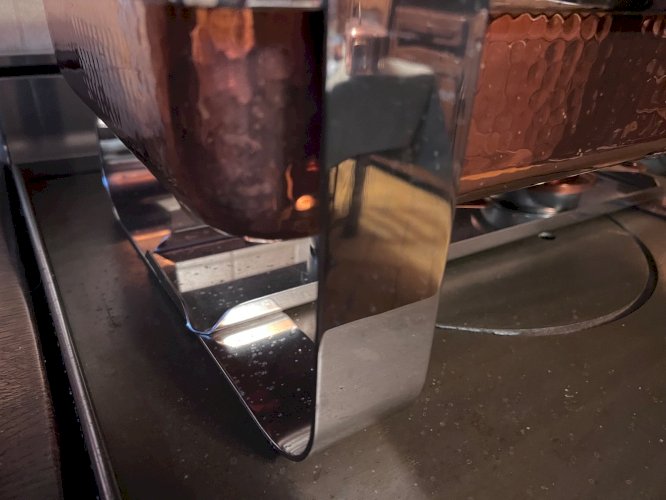 Grand chauffe-plat de Restaurant de Luxe en cuivre 3 bacs Format professionnel