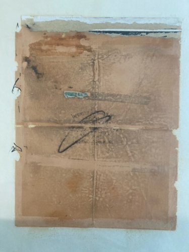 Grand Collage Dessin Original À Identifier, Art. 1970 Ancien Signé