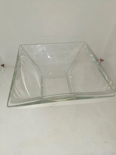 grand coupe en verre taillé main en bon etat