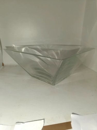 grand coupe en verre taillé main en bon etat