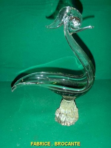 GRAND CYGNE EN MURANO VERT