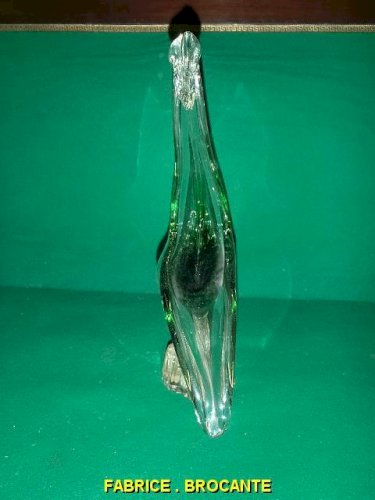 GRAND CYGNE EN MURANO VERT