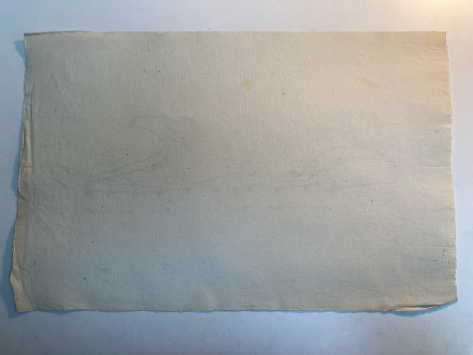 Grand Dessin XIXe antique Nu Femme crayon Art Ancien 1850 Couché Grec Erotique