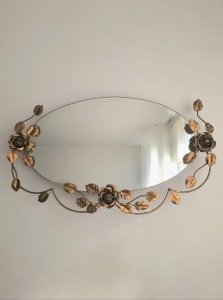 Grand Miroir Art Deco, Décoration Retro Vintage