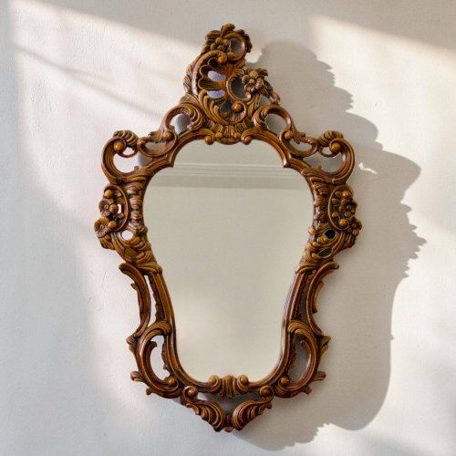 Grand miroir baroque vintage style rococo Louis XV