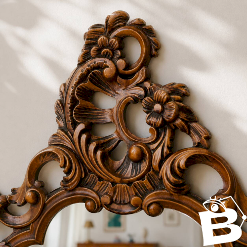 Grand miroir baroque vintage style rococo Louis XV