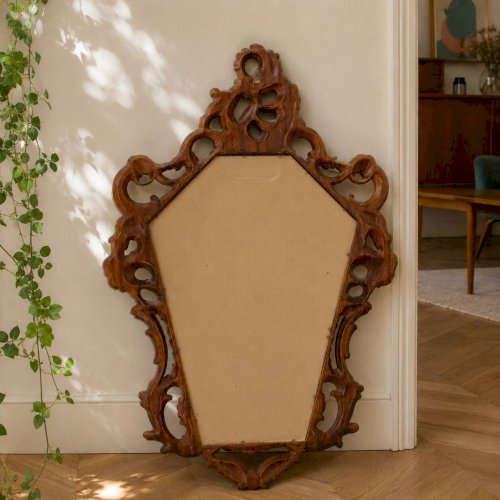 Grand miroir baroque vintage style rococo Louis XV