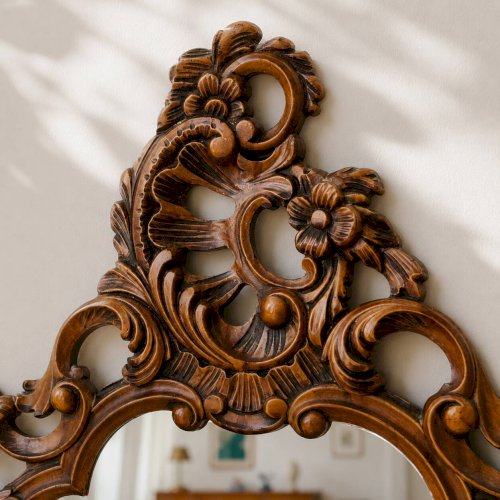 Grand miroir baroque vintage style rococo Louis XV